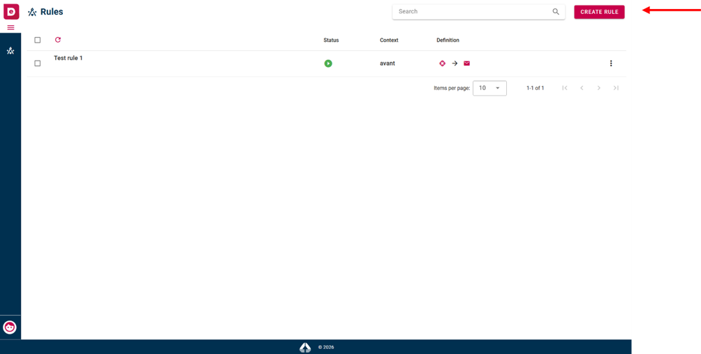 Create button