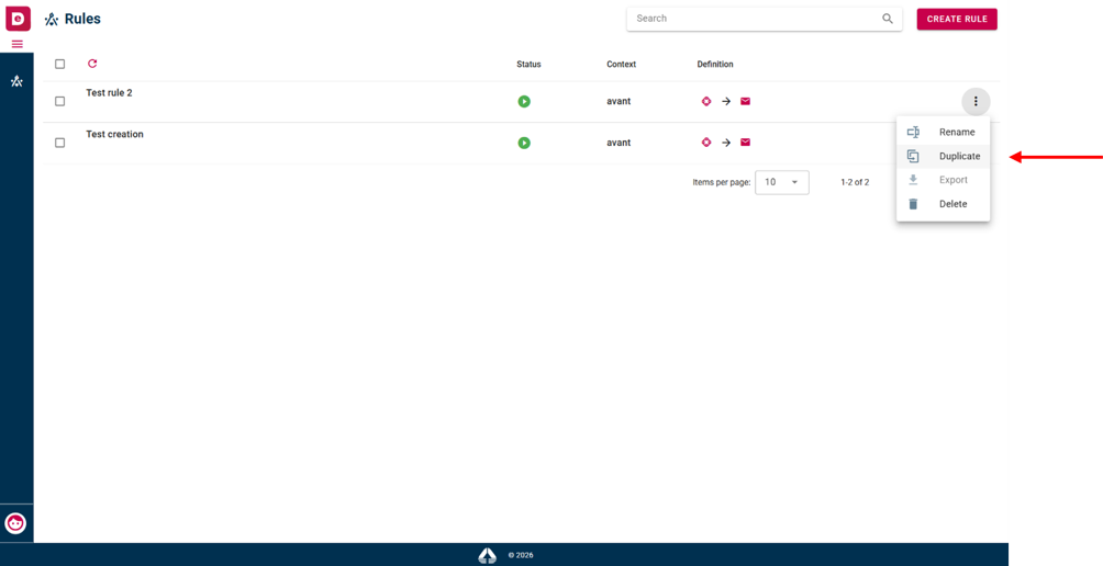 Duplicate option